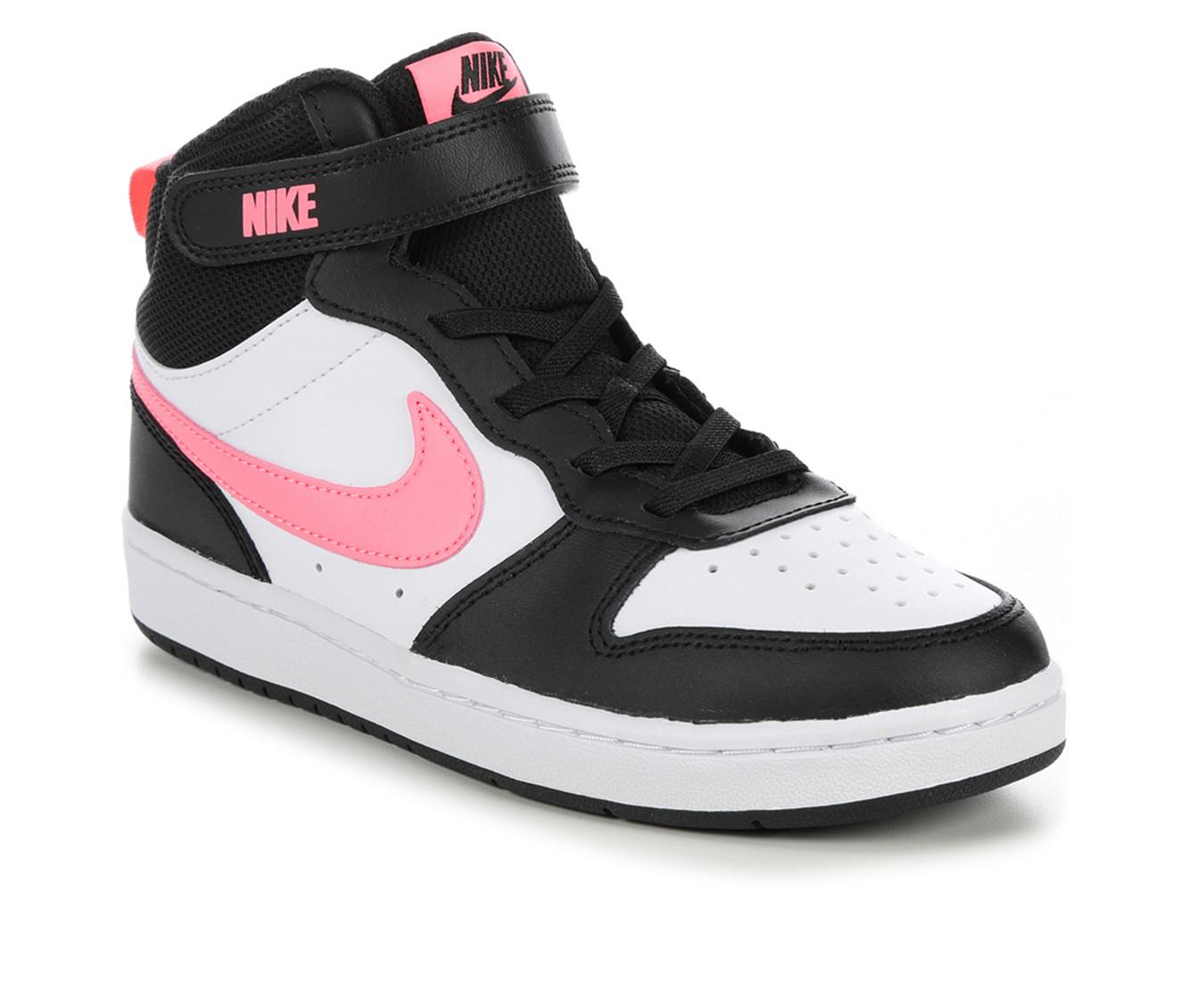 Girls' Nike Little Kid Court Borough Mid 2 Sneakers