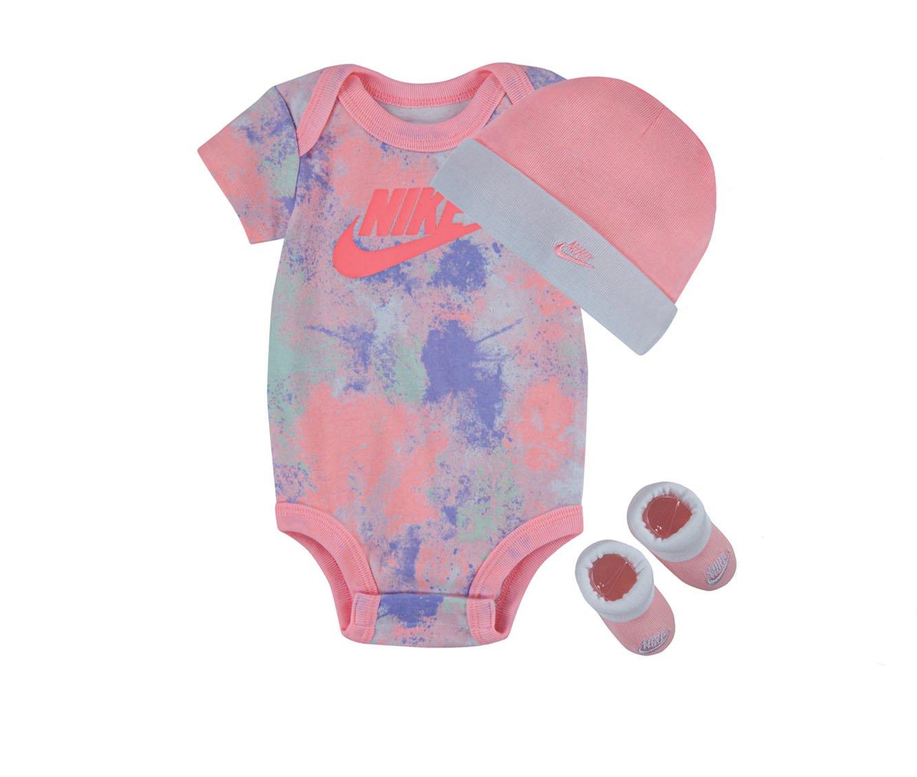 Nike Infant Tie Dye Futura 3 Piece Onesie Set