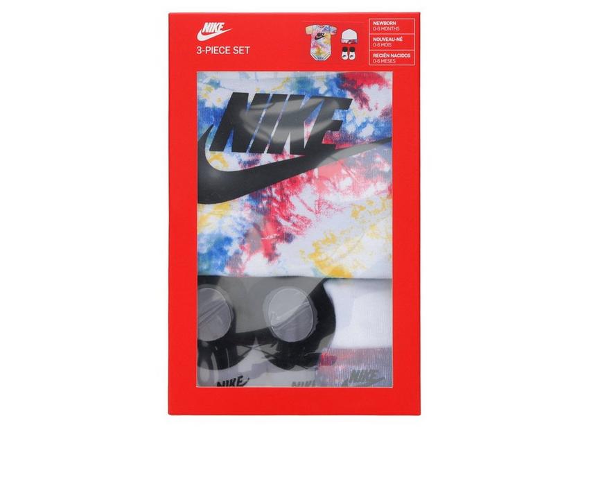 Nike Infant Tie Dye Futura 3 Piece Onesie Set