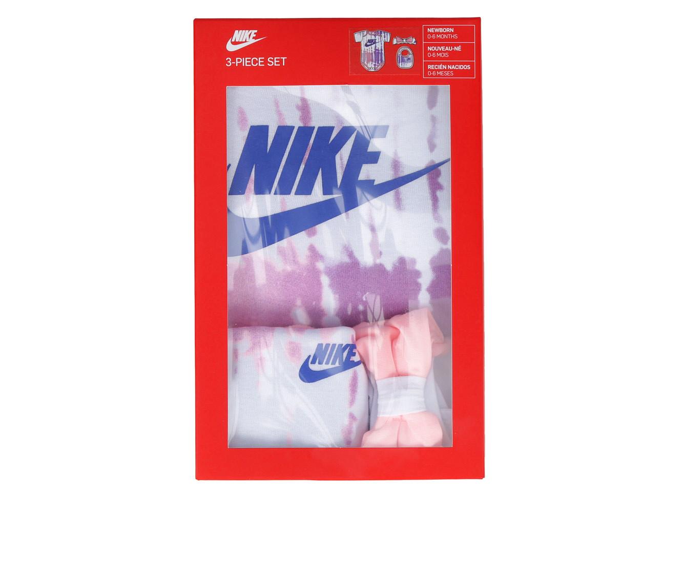 Nike Infant Tie Dye Futura 3 Piece Onesie Set