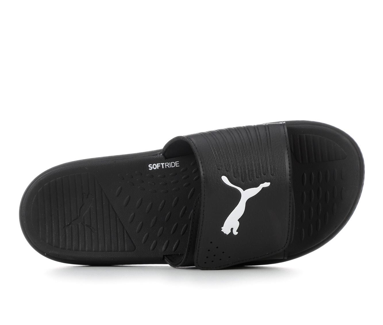 Puma slides velcro sale