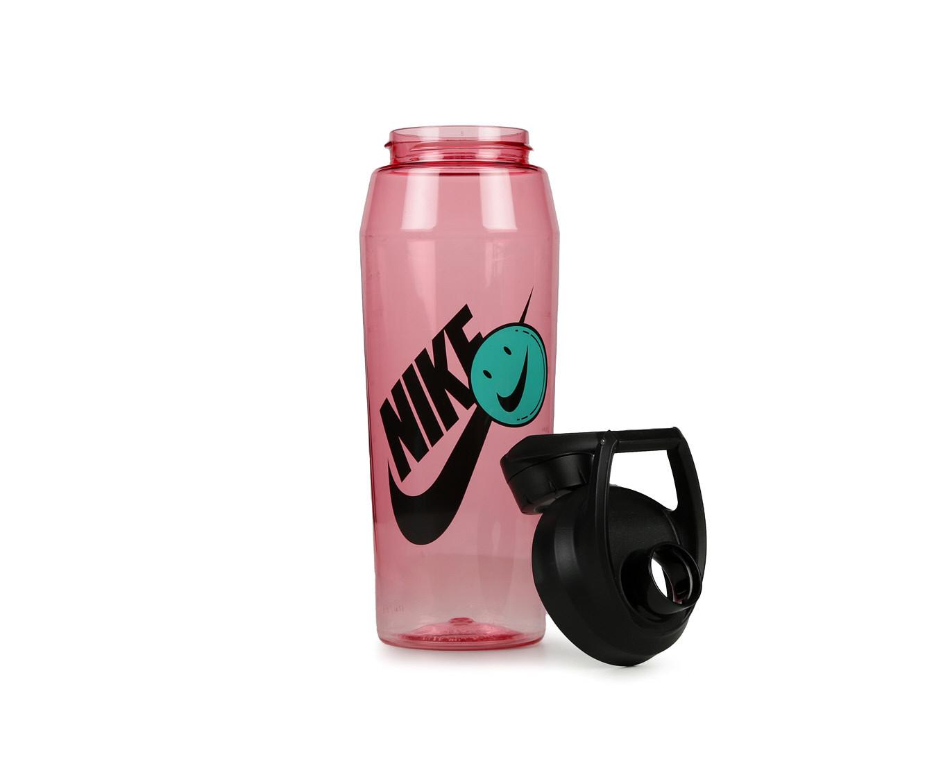 Nike CORE Hydro Flow Futura Water Bottle (24oz, ION Pink/Court