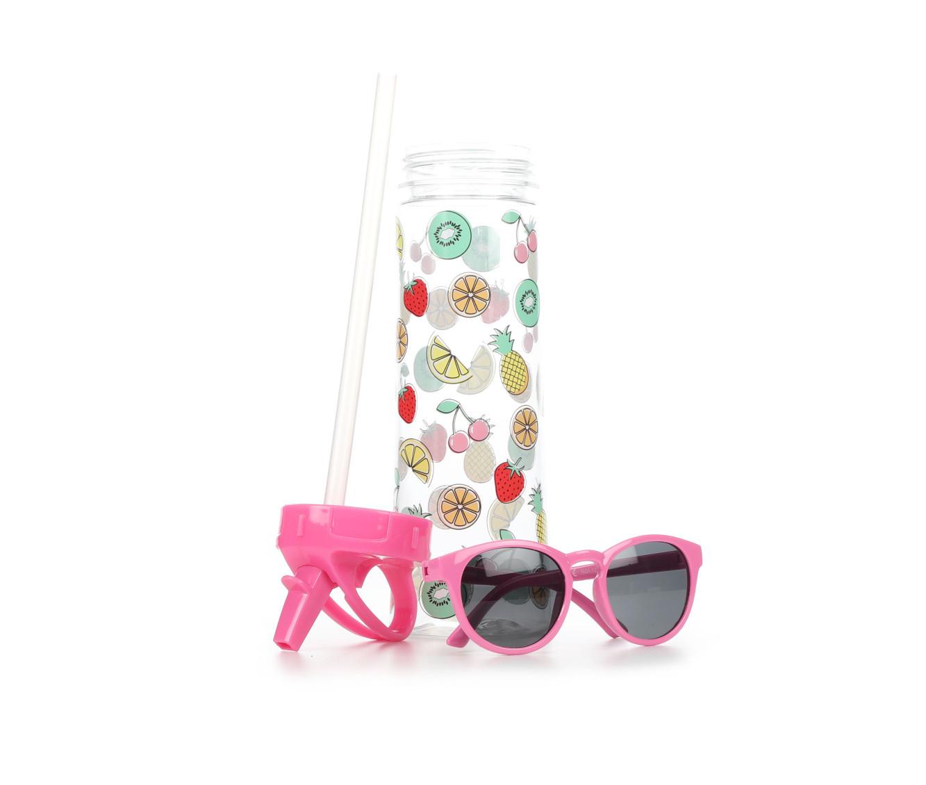 Capelli New York Water Bottle and Sunglasses Set