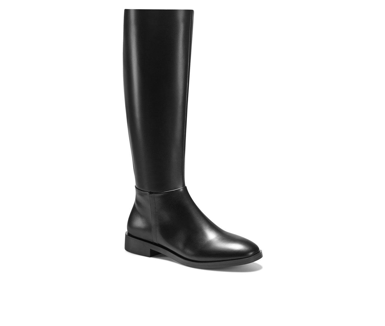 Aerosoles black outlet riding boots