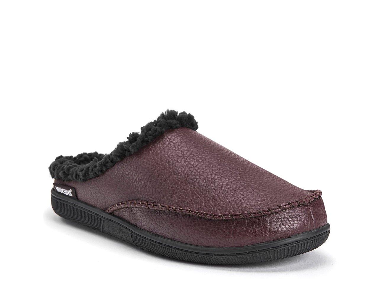 MUK LUKS Men's Faux Leather Clog Slippers