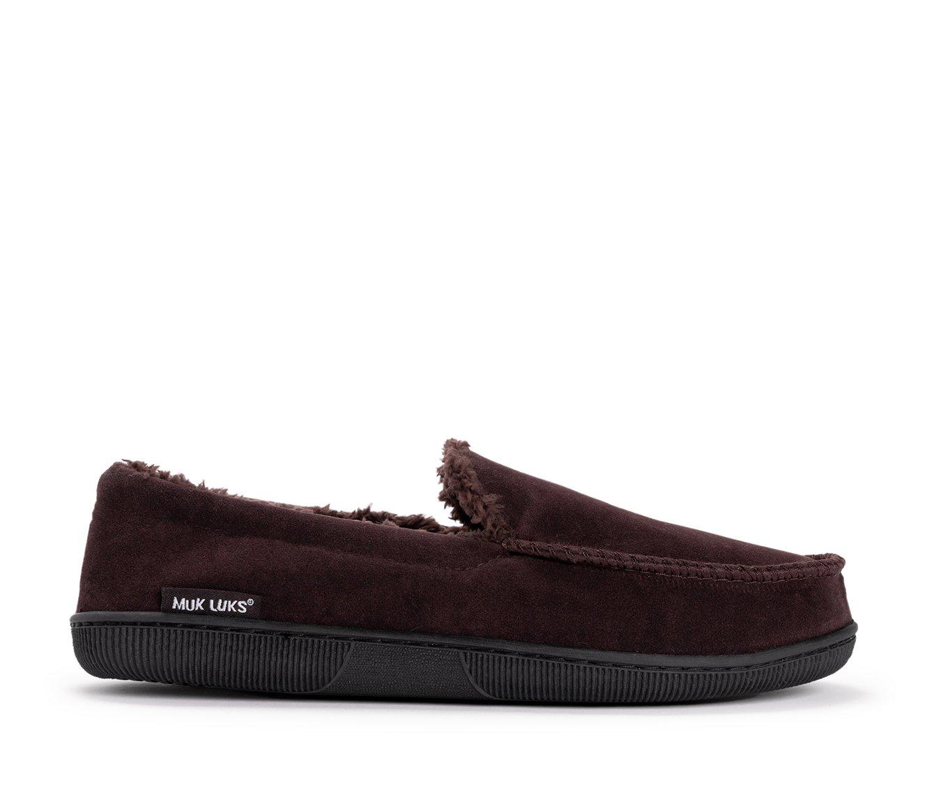 MUK LUKS Men's Fuax Suede Moccasin Slippers