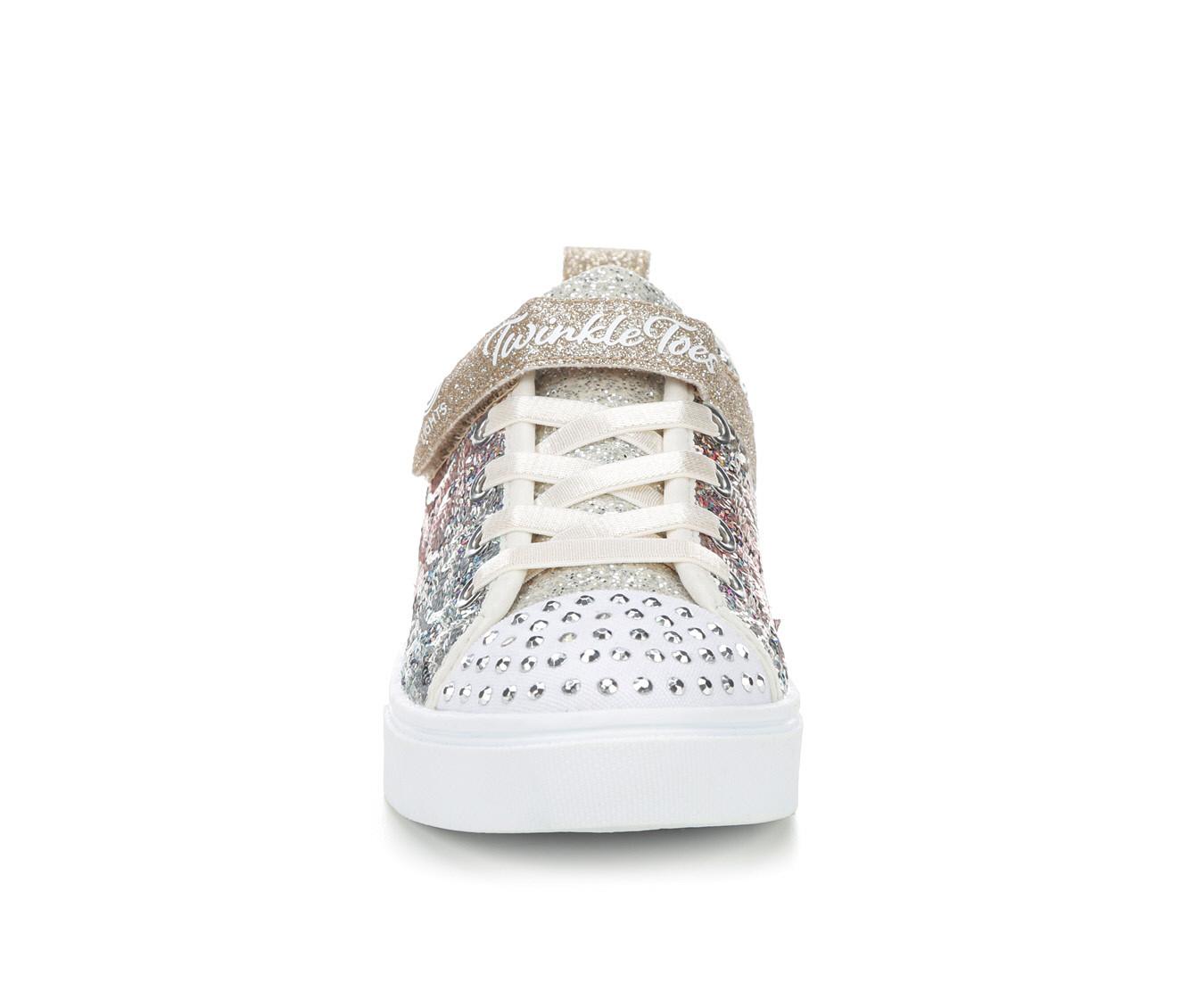 Girls' Skechers Little Kid Sparkle Sequins So Bright Twinkle Toes Light-Up Sneakers