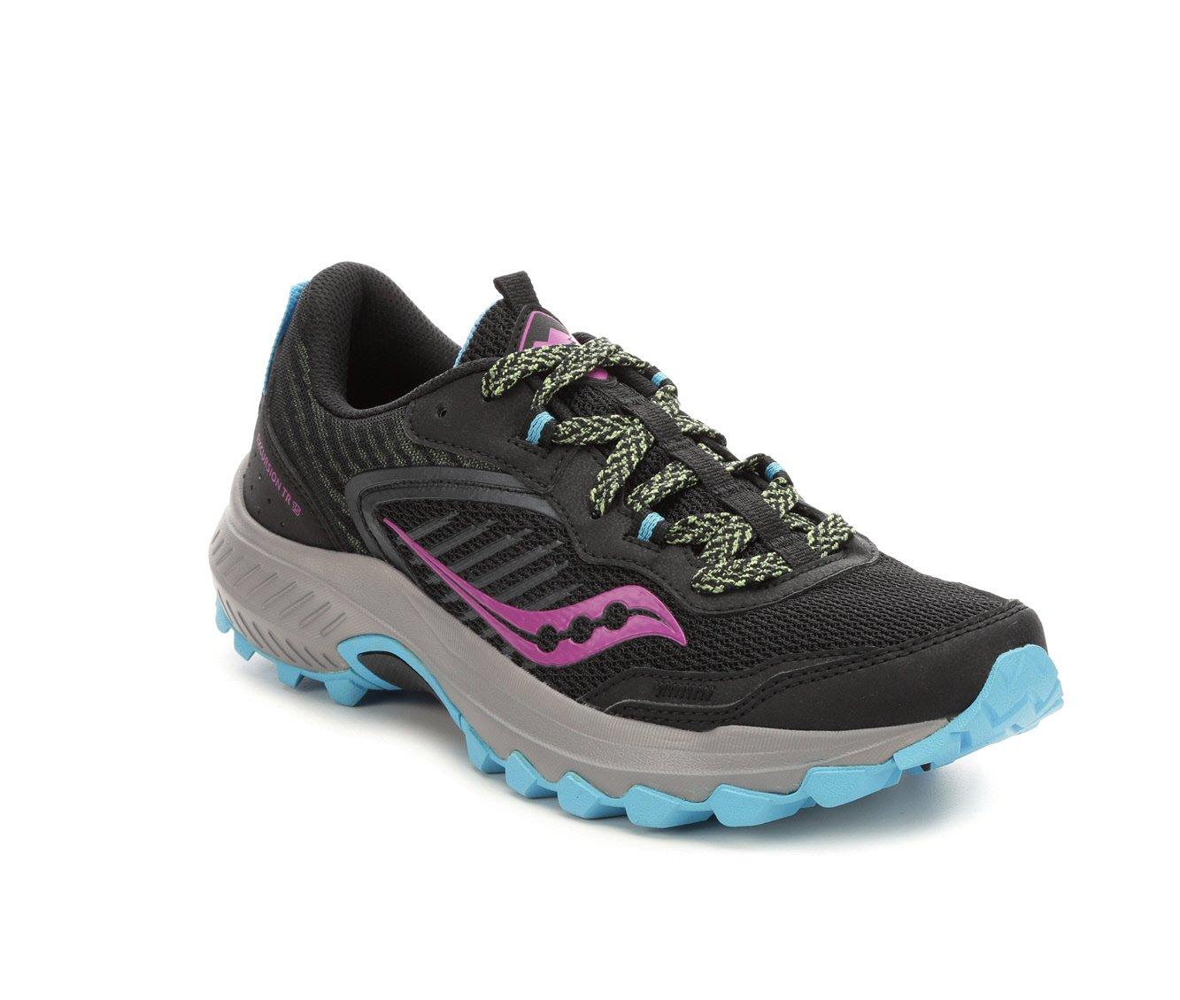 Saucony women's excursion tr 11 trail running shoes outlet - black/blue