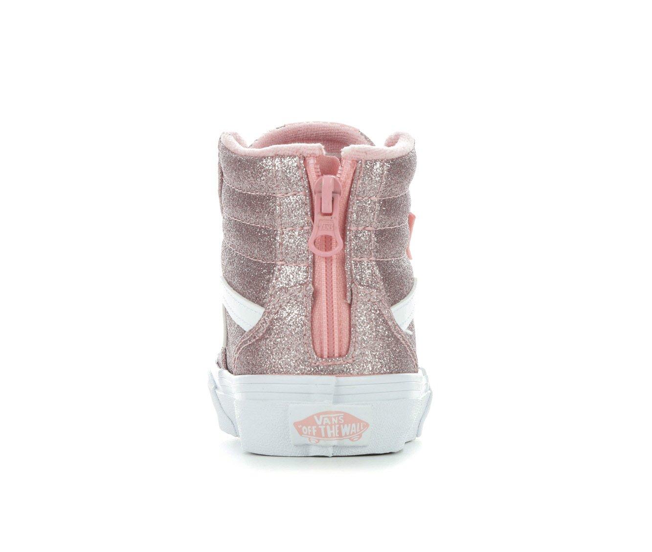 Girls pink clearance high top vans