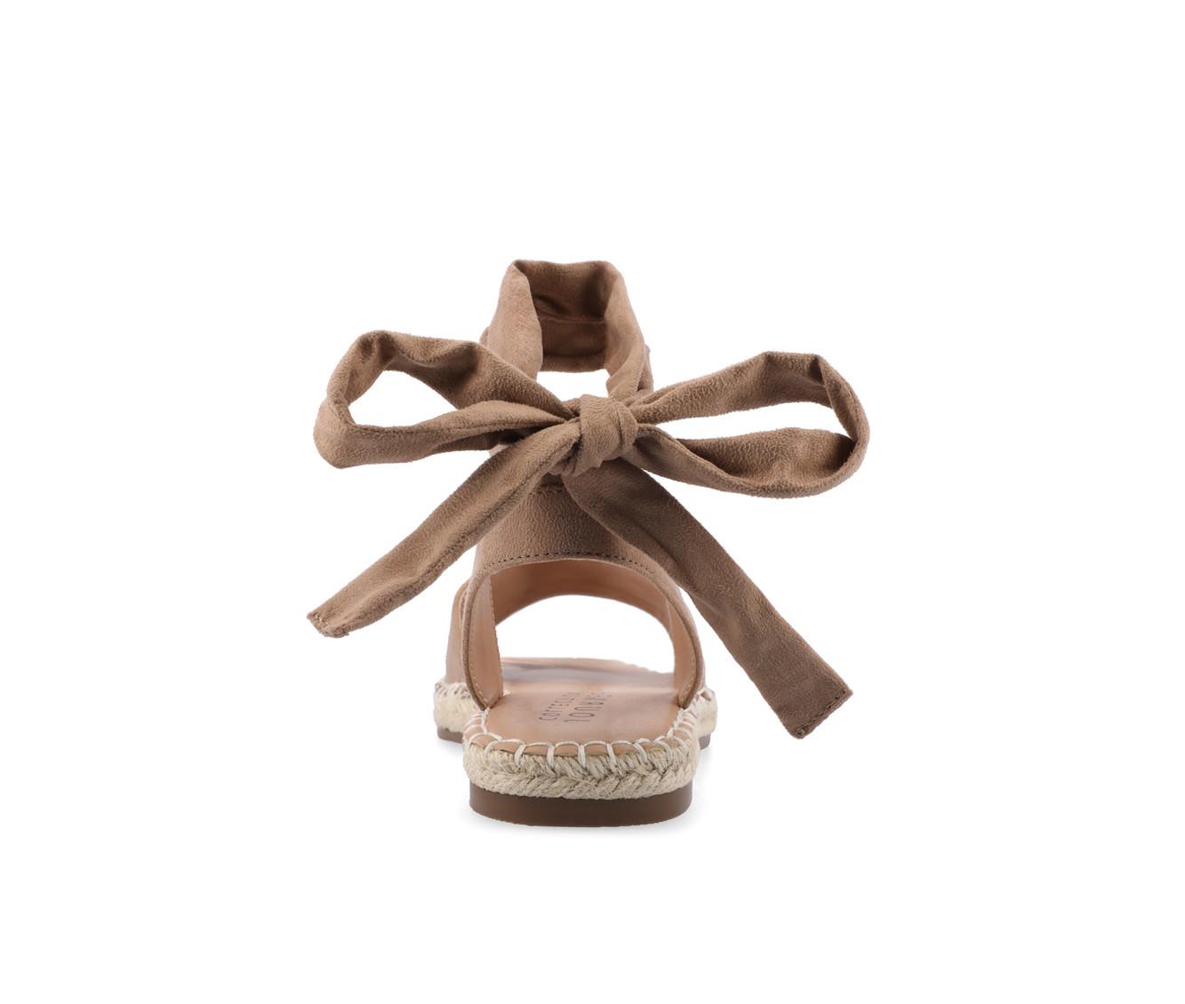 Women's Journee Collection Emelie Espadrille Tie-Up Sandals