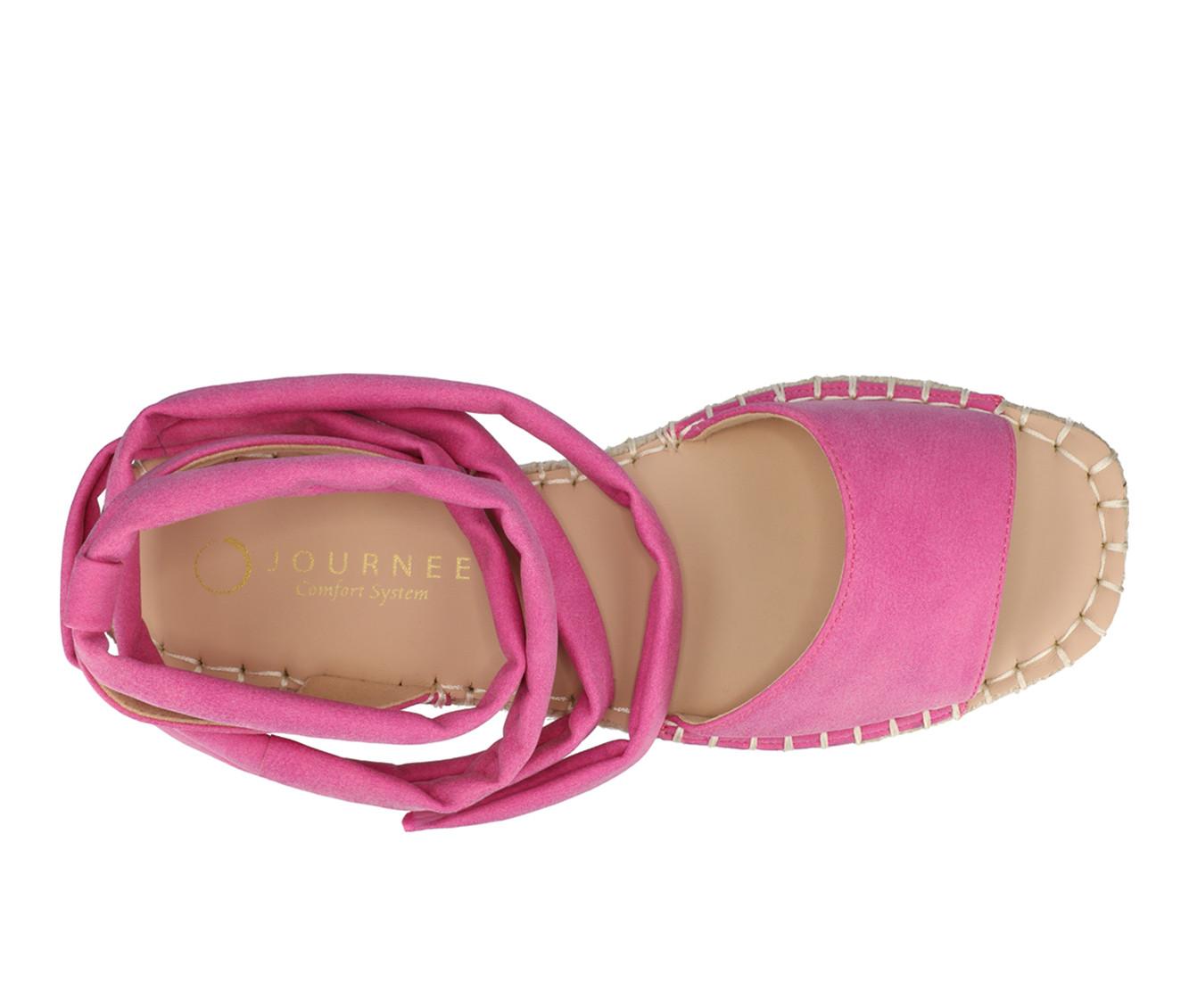 Women's Journee Collection Emelie Espadrille Tie-Up Sandals