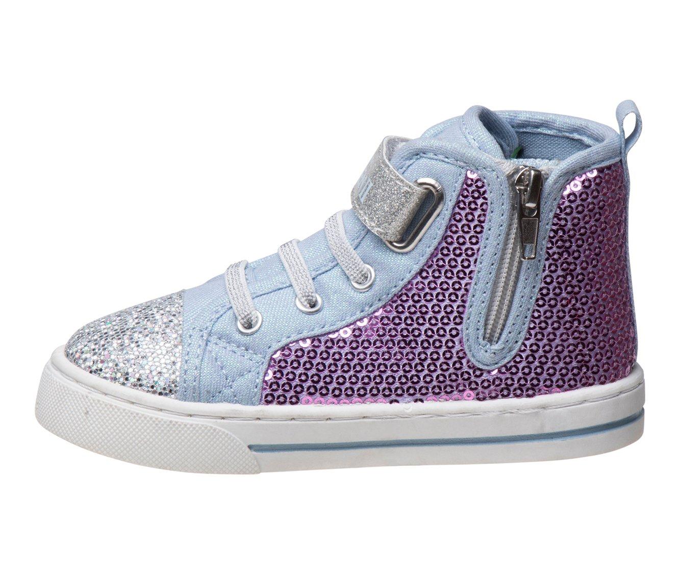 Girls' Disney Toddler & Little Kid Frozen Canvas Hi-Top Sneakers