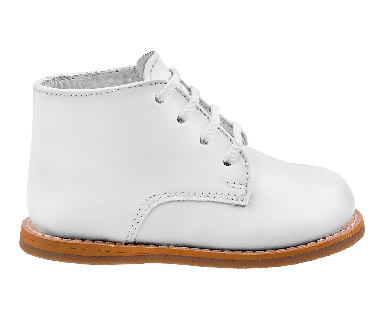 White hard bottom baby best sale walking shoes