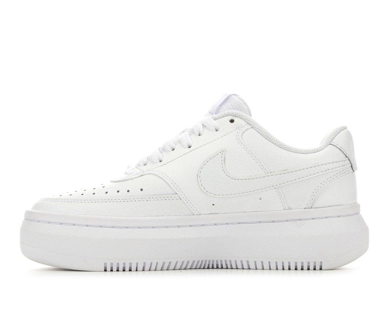 Custom Women's Nike Air Force 1 Sage Low All White Shoes 