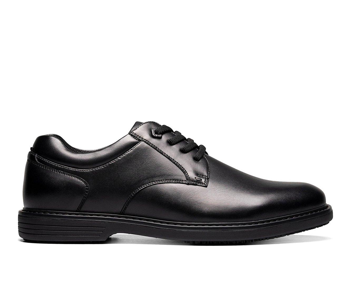 Men's Nunn Bush Wade Plain Toe Slip Resistant Work Oxfords