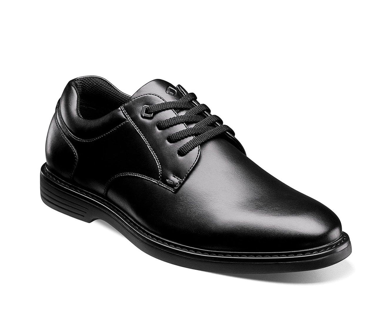 Men's Nunn Bush Wade Plain Toe Slip Resistant Work Oxfords