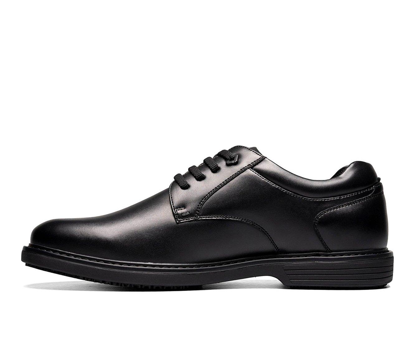 Men's Nunn Bush Wade Plain Toe Slip Resistant Work Oxfords