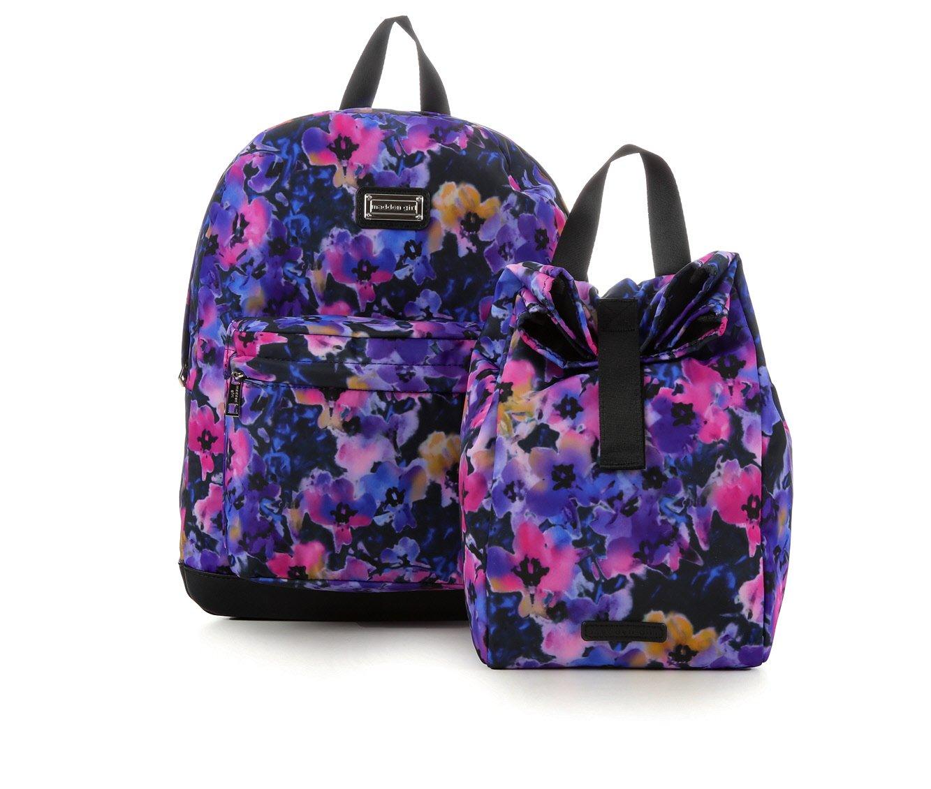 Madden Girl Nylon Backpack with Lunch Bag