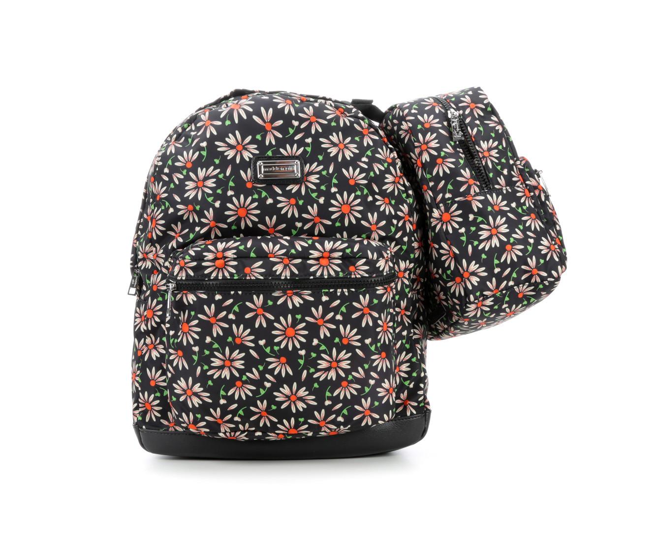 Madden Girl Nylon Backpack with Lunch Bag