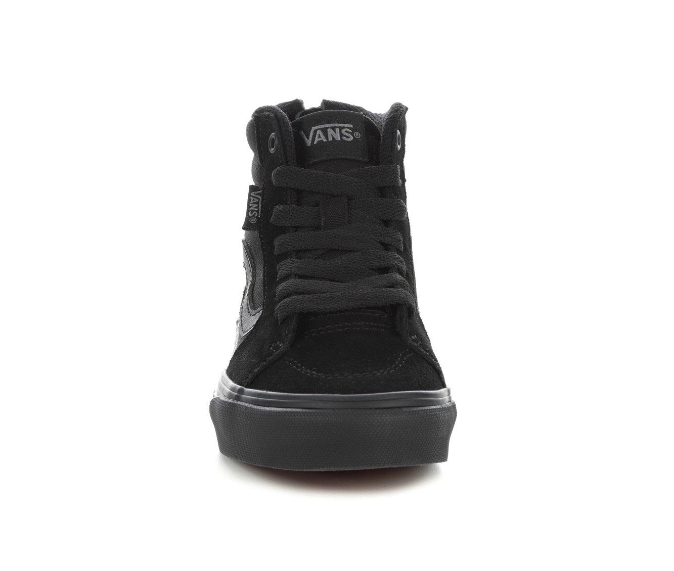 boys black high top vans