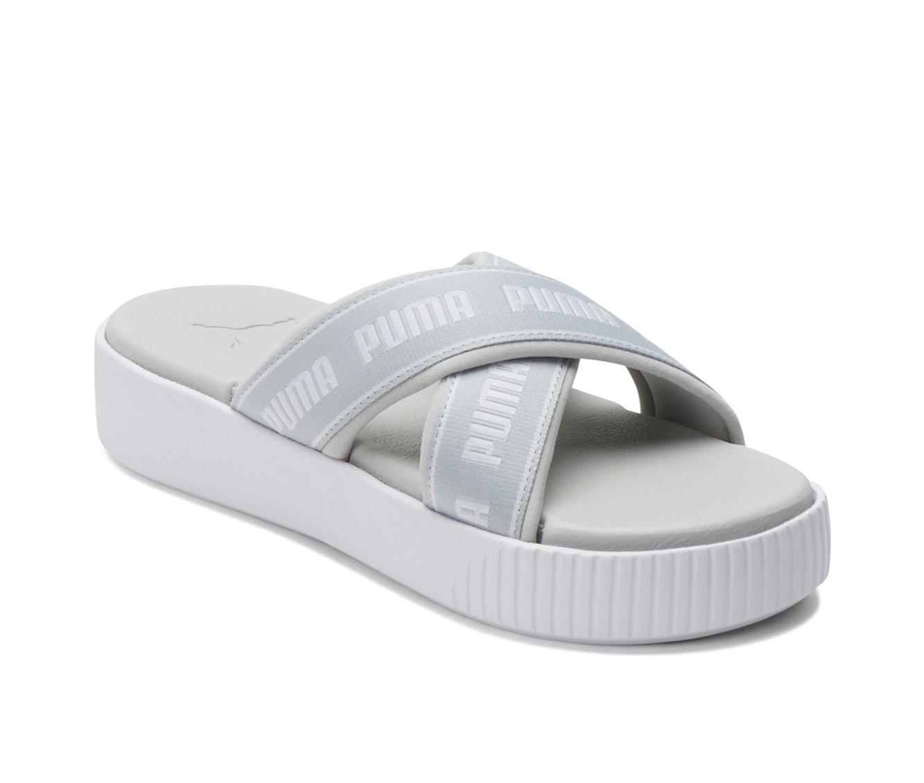 Women's Puma Platform Slide Tape Sport Slides