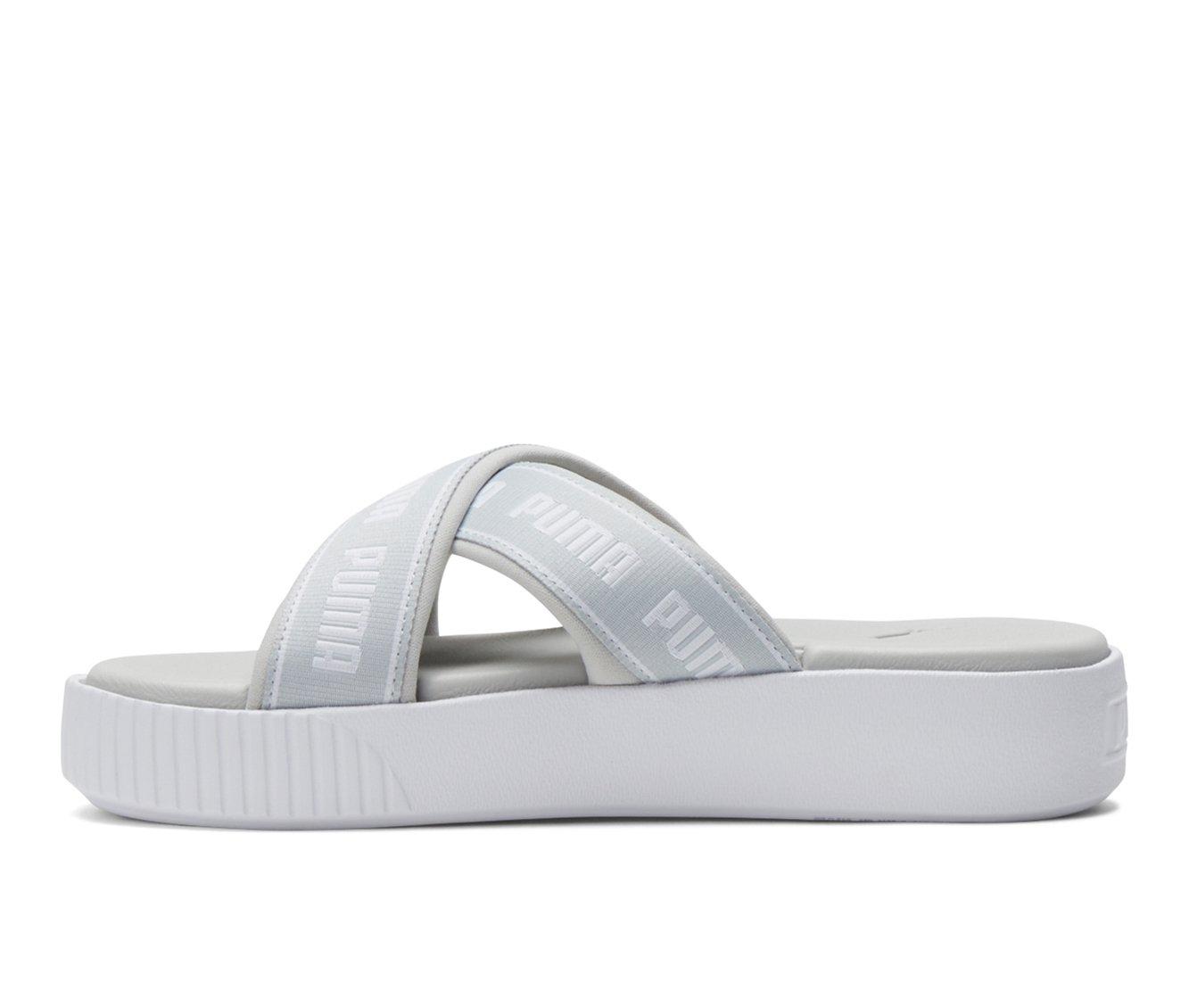 Women's Puma Platform Slide Tape Sport Slides