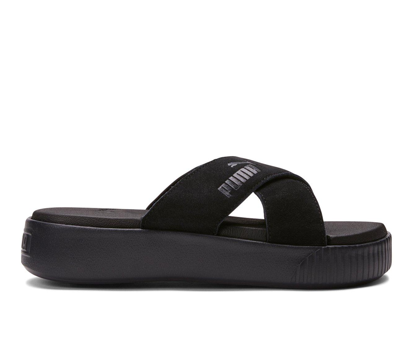 Women's Puma Platform Slide Velvet Sport Slides