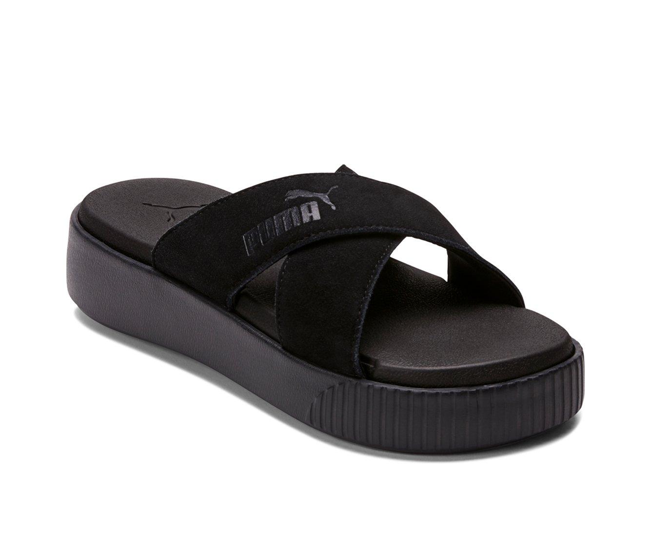 Women's Puma Platform Slide Velvet Sport Slides