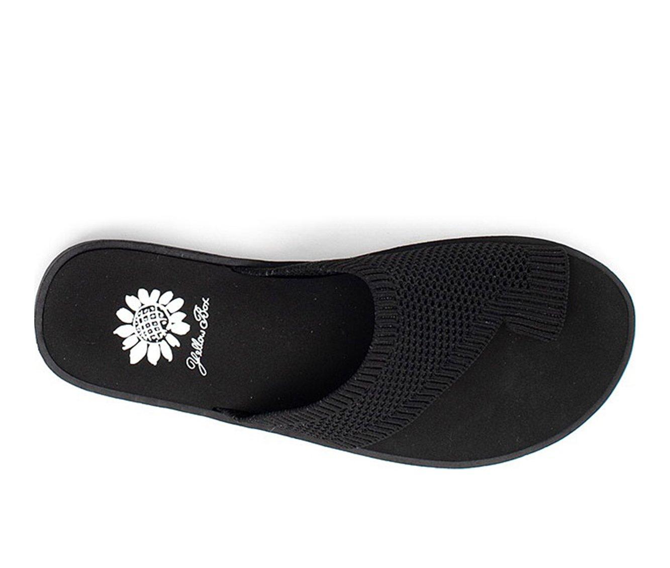Yellow Box Women's Feeza Flat Sandal - Asymmetrical Toe Ring Design, Lightly Cushioned, Slip-On - View #10