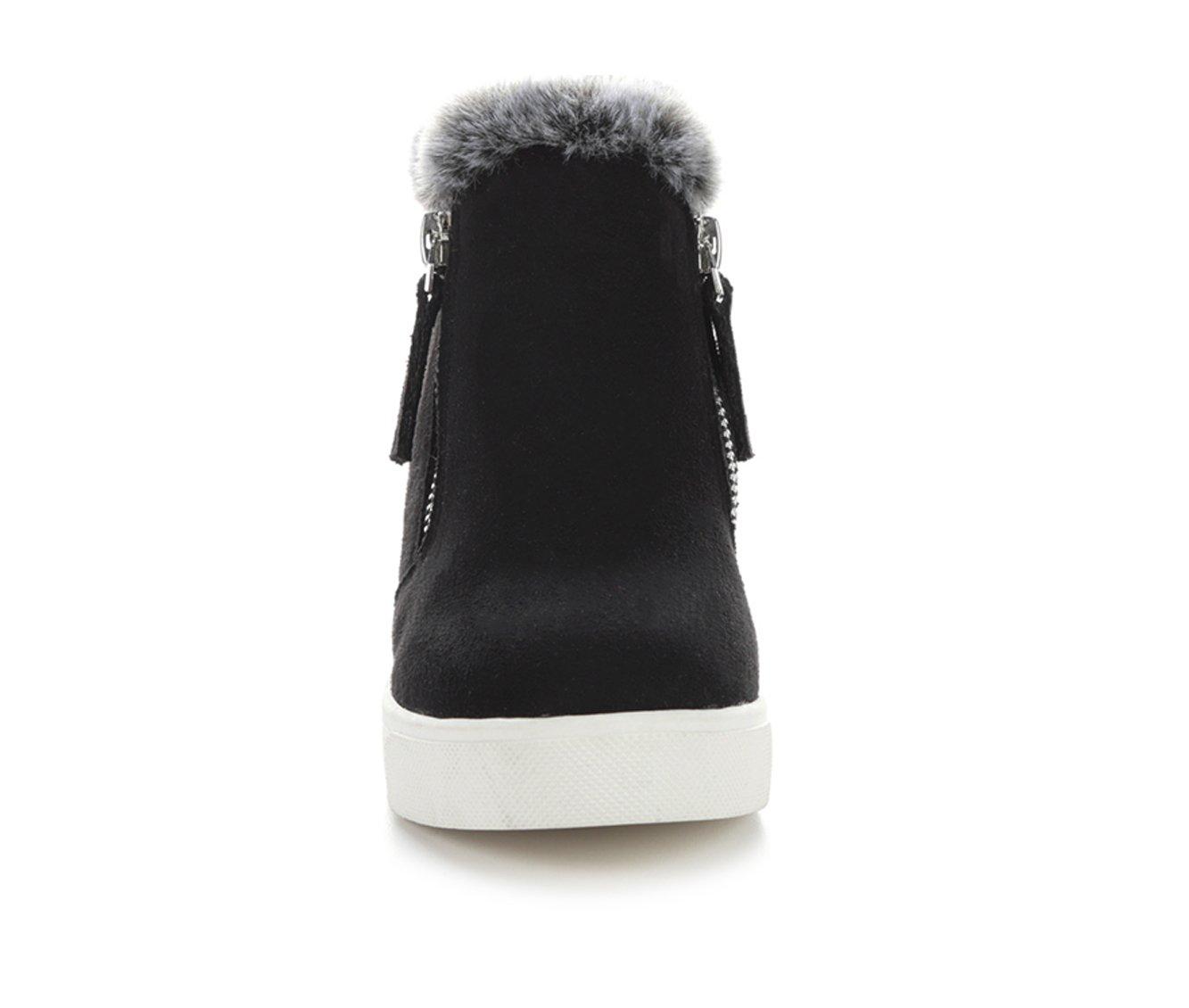 Faux fur wedge on sale sneakers