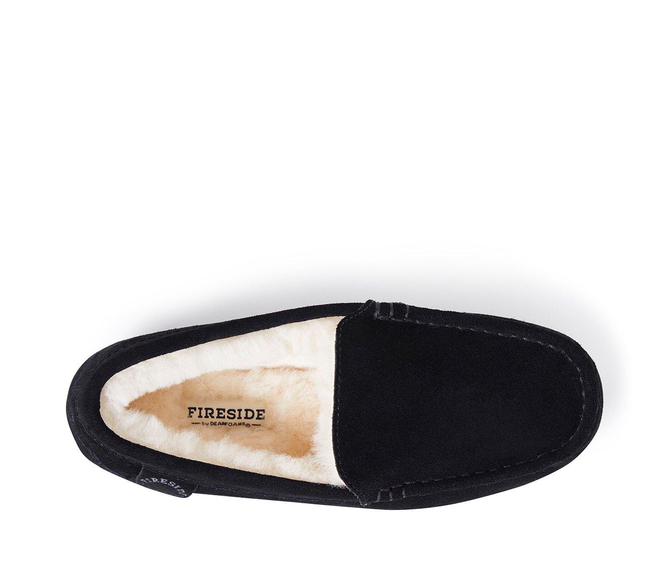 Fireside by Dearfoams Women's Mel Genuine Shearling Moccasin Slippers
