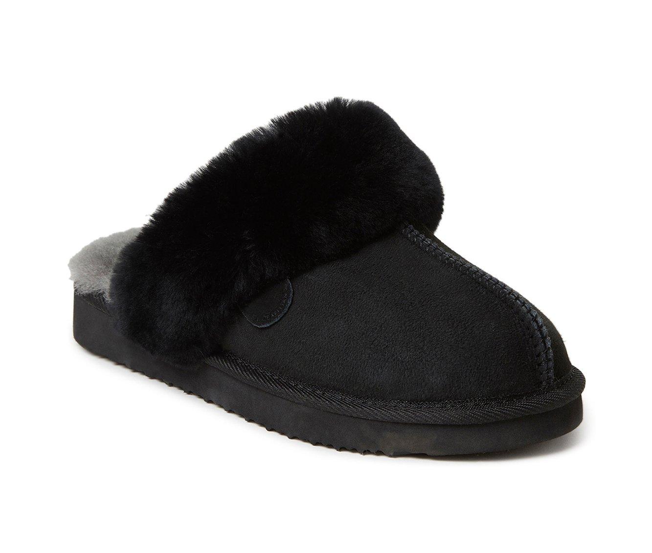 Fireside by Dearfoams Women's Sydney Genuine Sherling Scuff Slippers