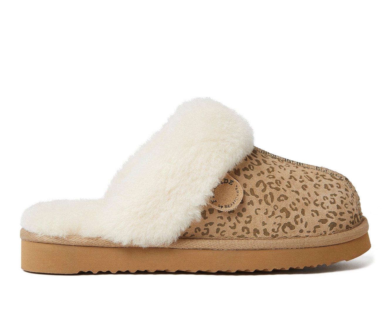 Fireside by Dearfoams Women's Sydney Genuine Sherling Scuff Slippers