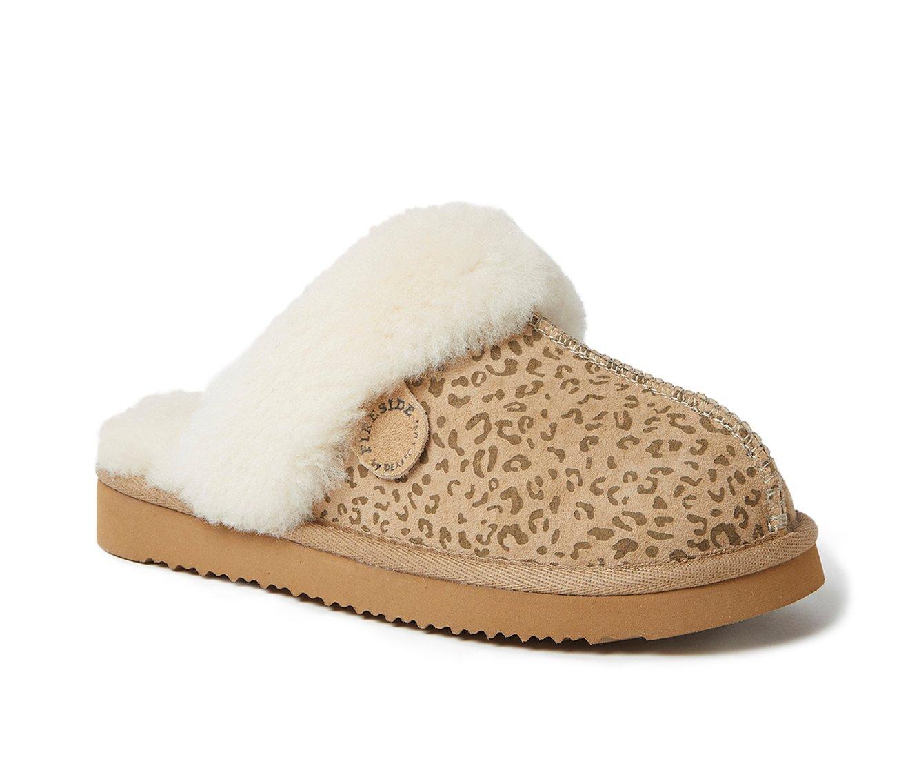 Fireside by Dearfoams Women's Sydney Genuine Sherling Scuff Slippers