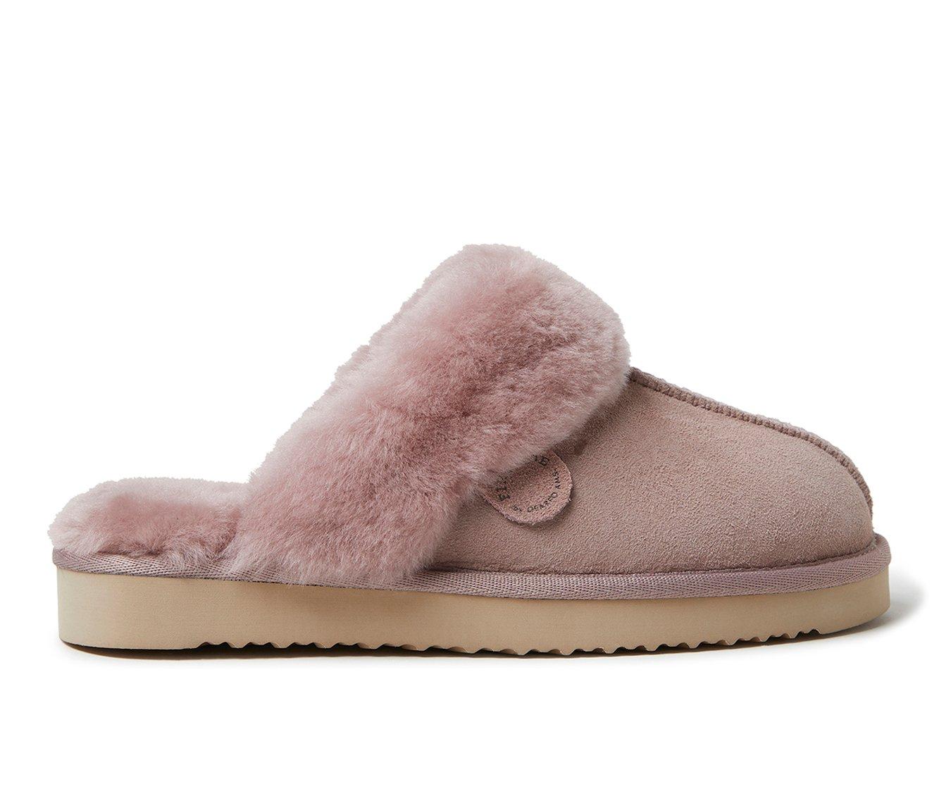 Fireside by Dearfoams Women's Sydney Genuine Sherling Scuff Slippers