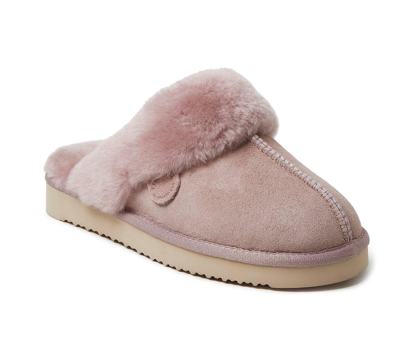 Fireside by Dearfoams Women's Sydney Genuine Sherling Scuff Slippers