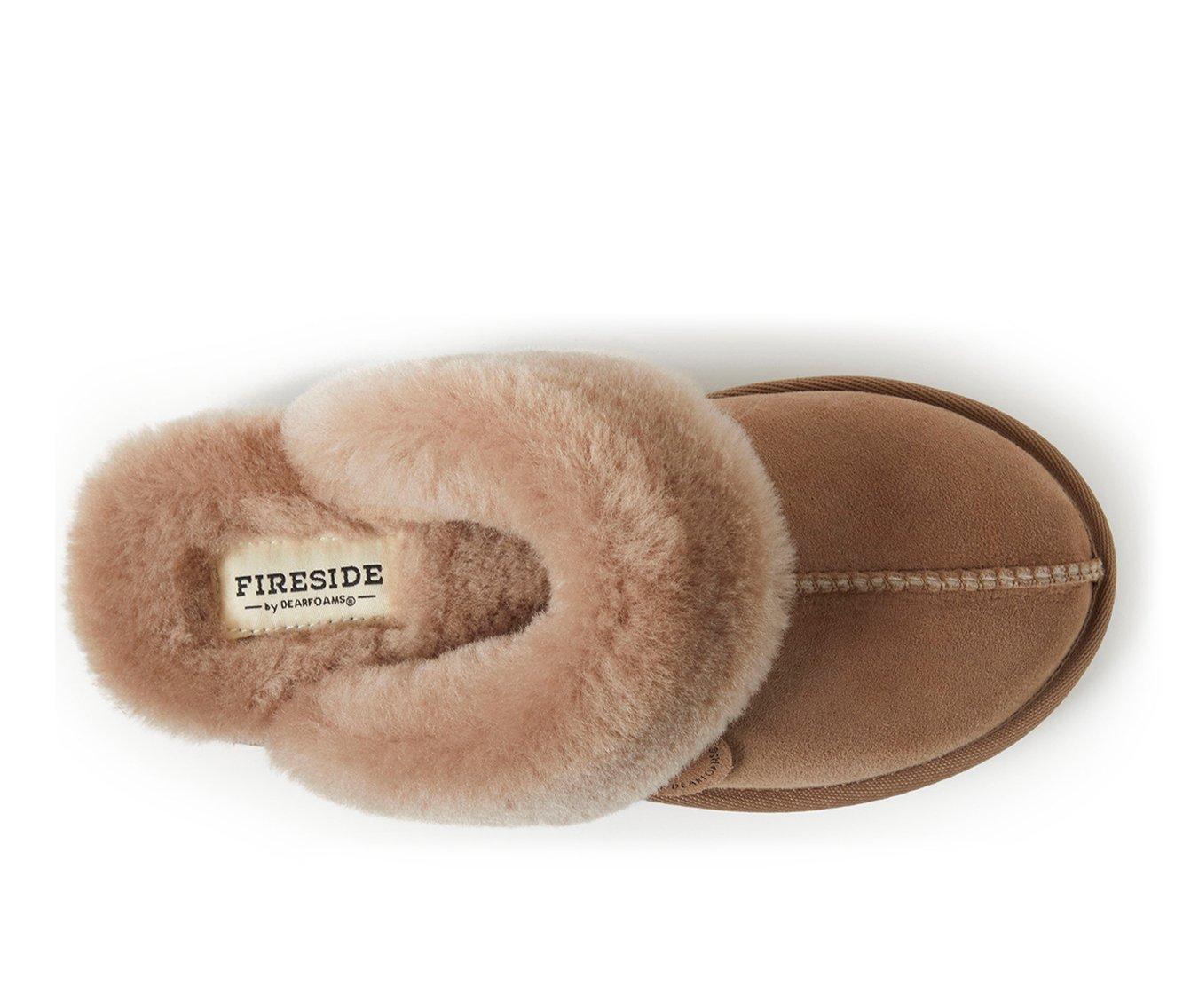 Fireside by dearfoams women's sydney genuine shearling discount scuff