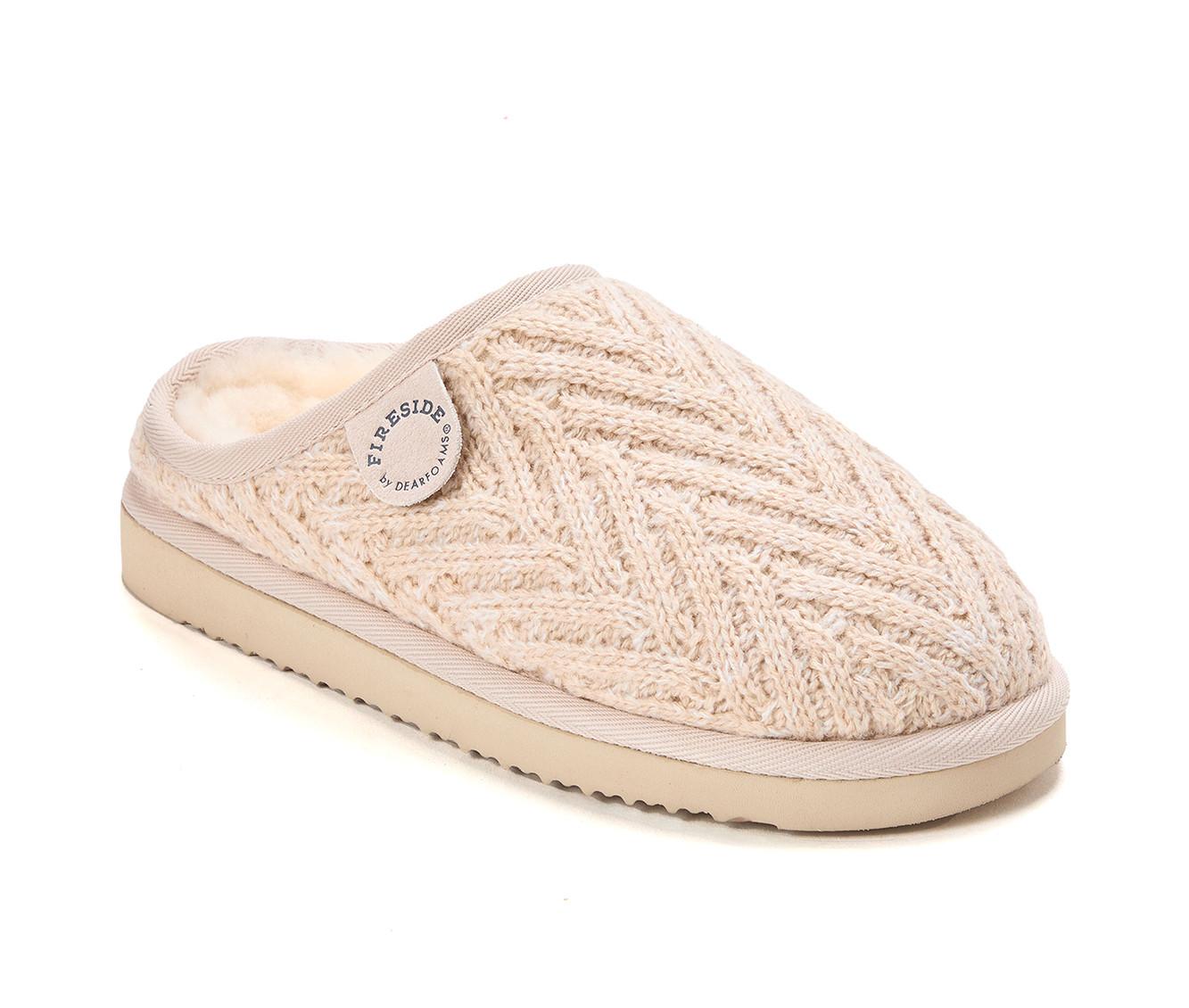 Fireside by Dearfoams Greta Genuine Shearling Clog Slippers
