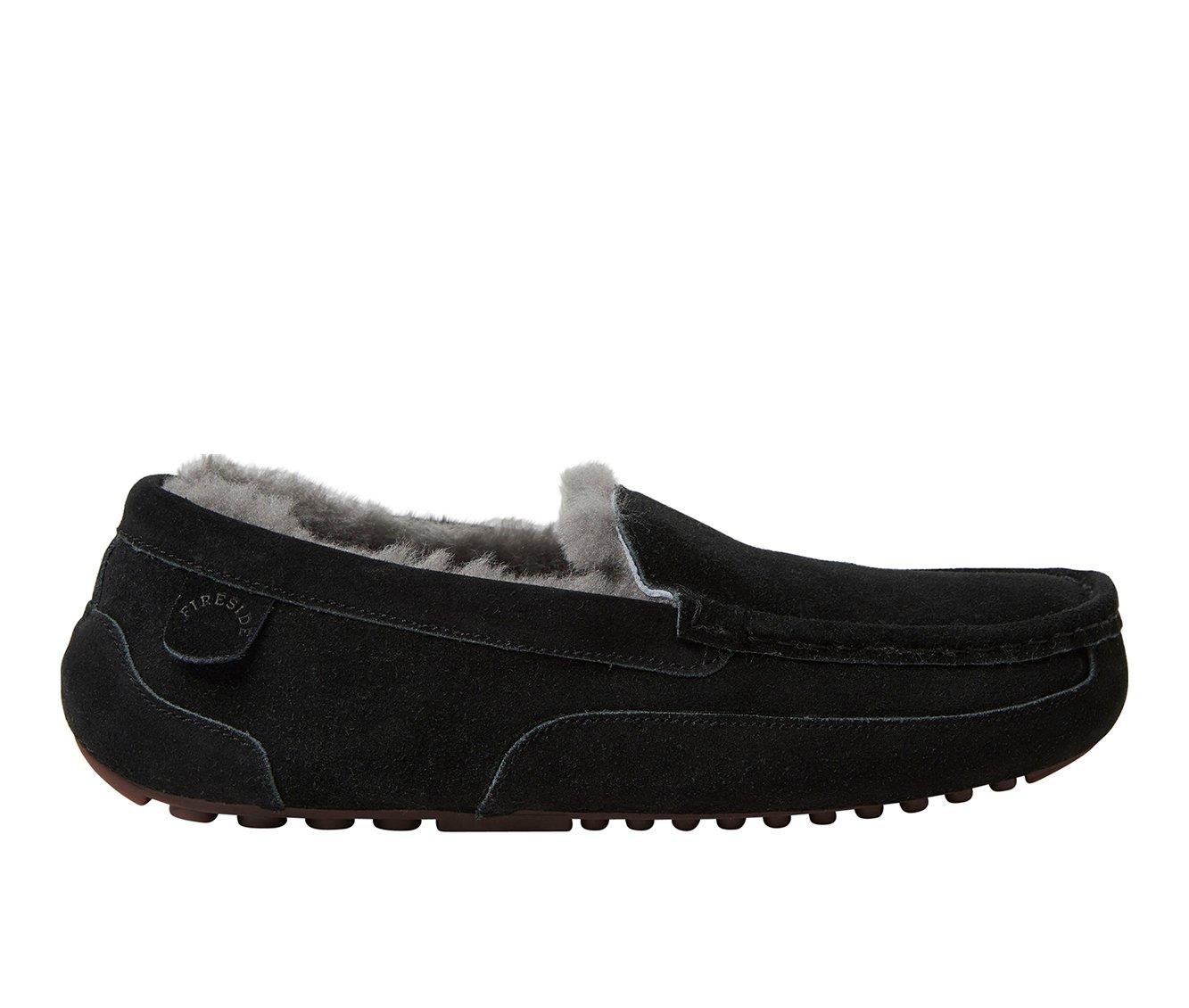 Fireside by Dearfoams Men's Melbourne Genuine Shearling Moccasin Slippers