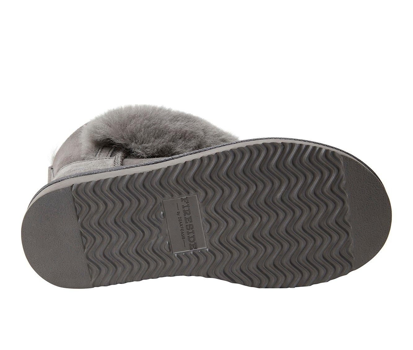 Fireside by Dearfoams Women's Perth Foldover Bootie Slippers