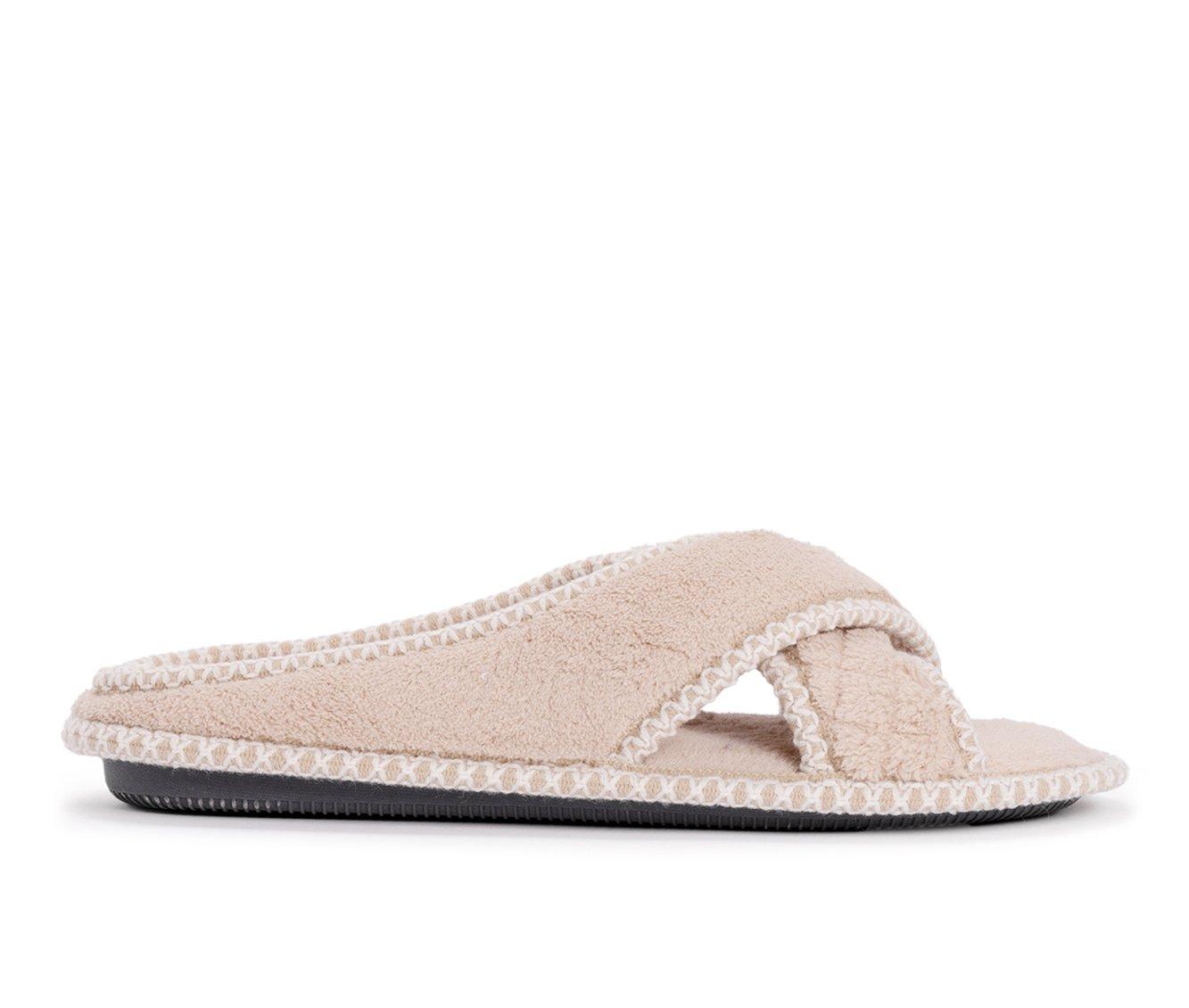 MUK LUKS Ada Micro Chenille Criss Cross Slippers