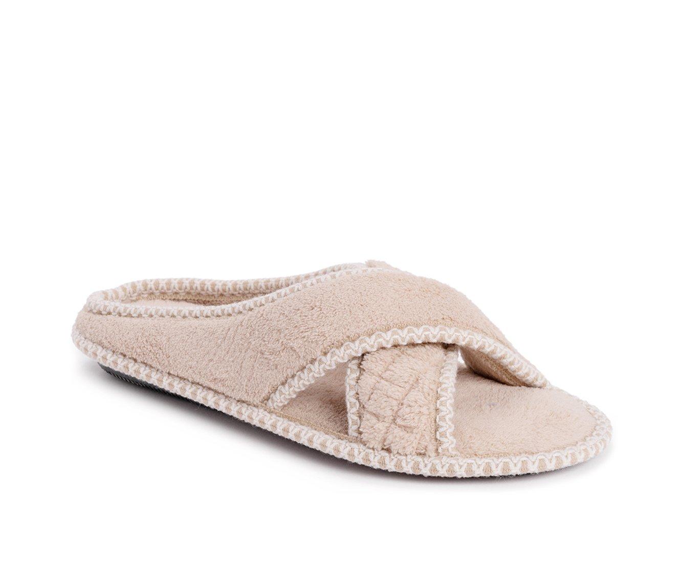 MUK LUKS Ada Micro Chenille Criss Cross Slippers