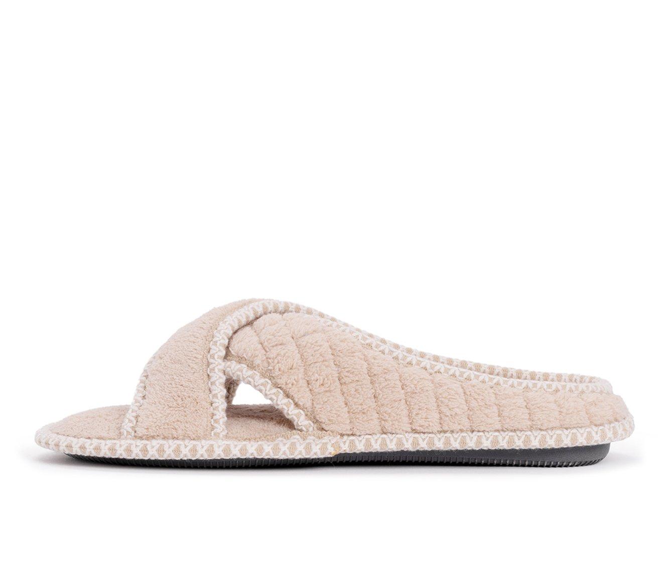 MUK LUKS Ada Micro Chenille Criss Cross Slippers