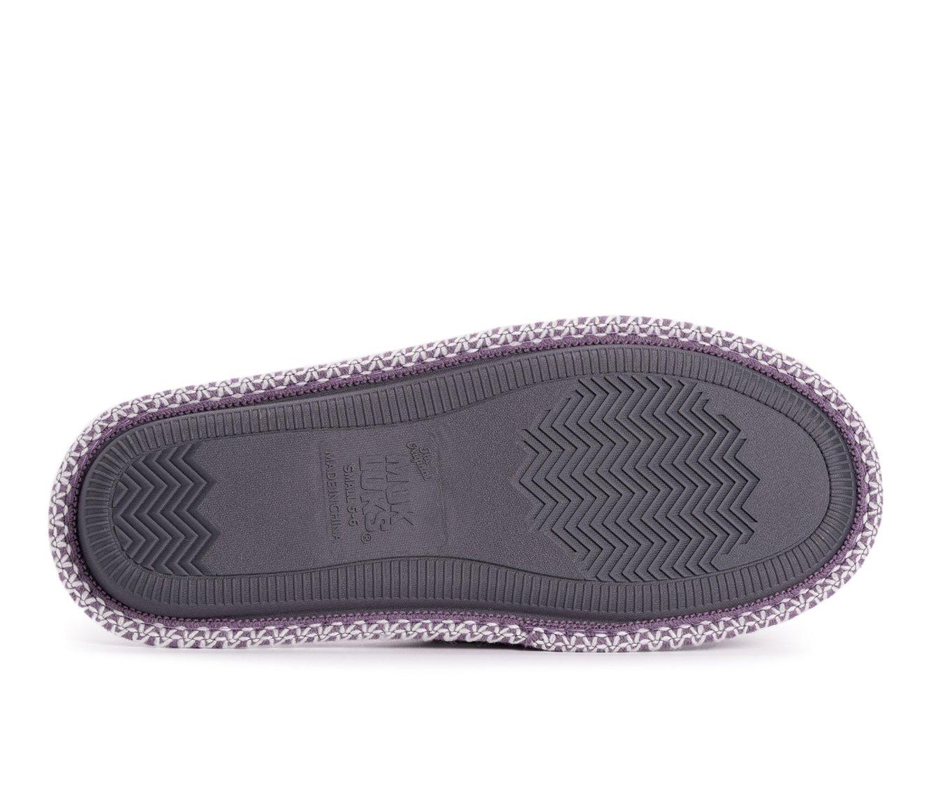 MUK LUKS Ada Micro Chenille Criss Cross Slippers