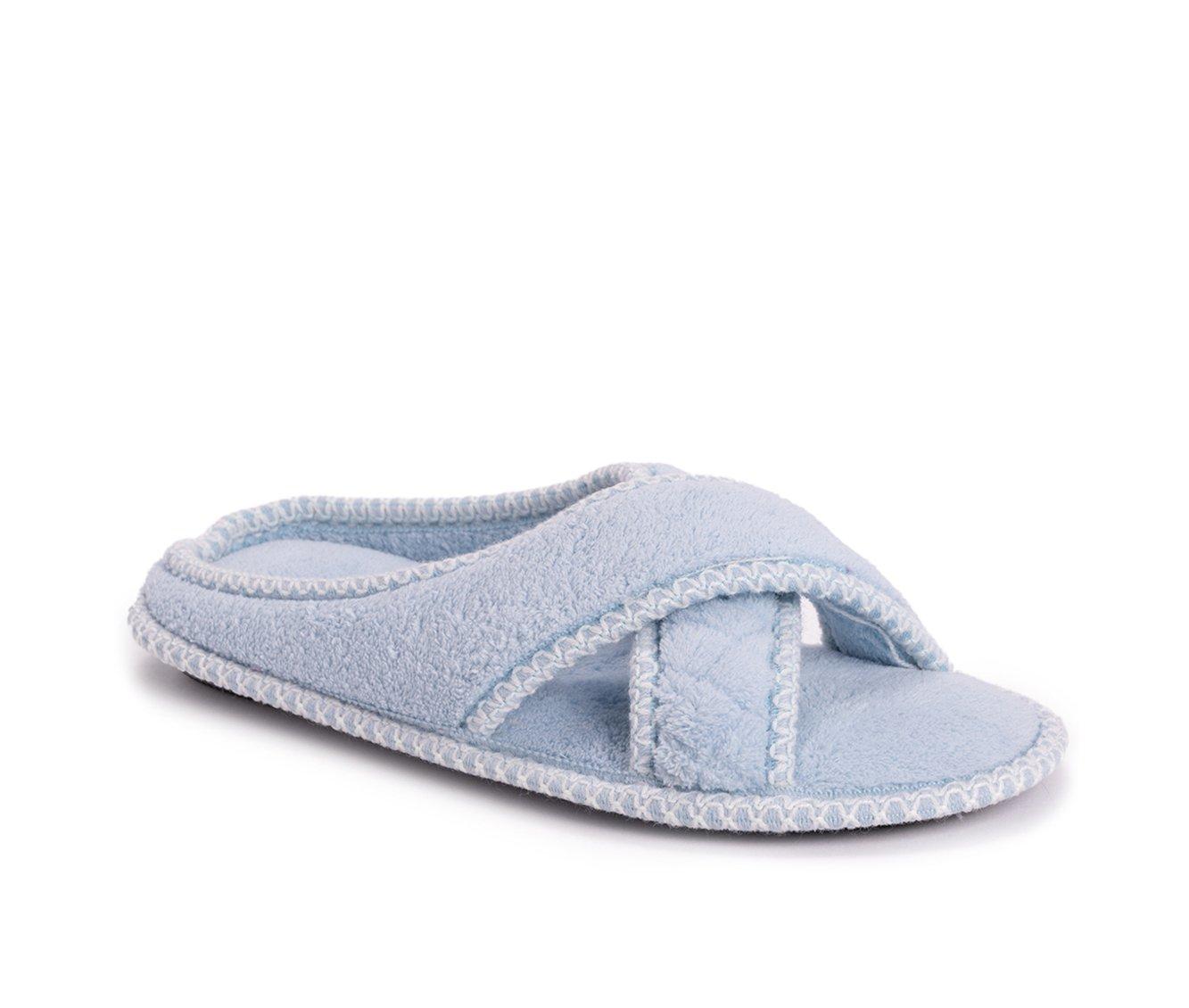 MUK LUKS Ada Micro Chenille Criss Cross Slippers