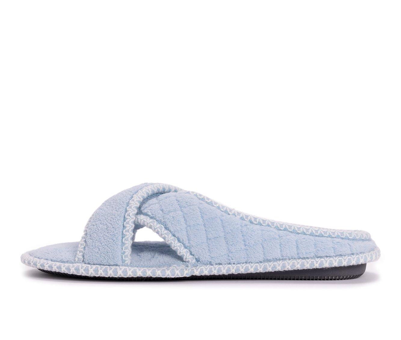 MUK LUKS Ada Micro Chenille Criss Cross Slippers