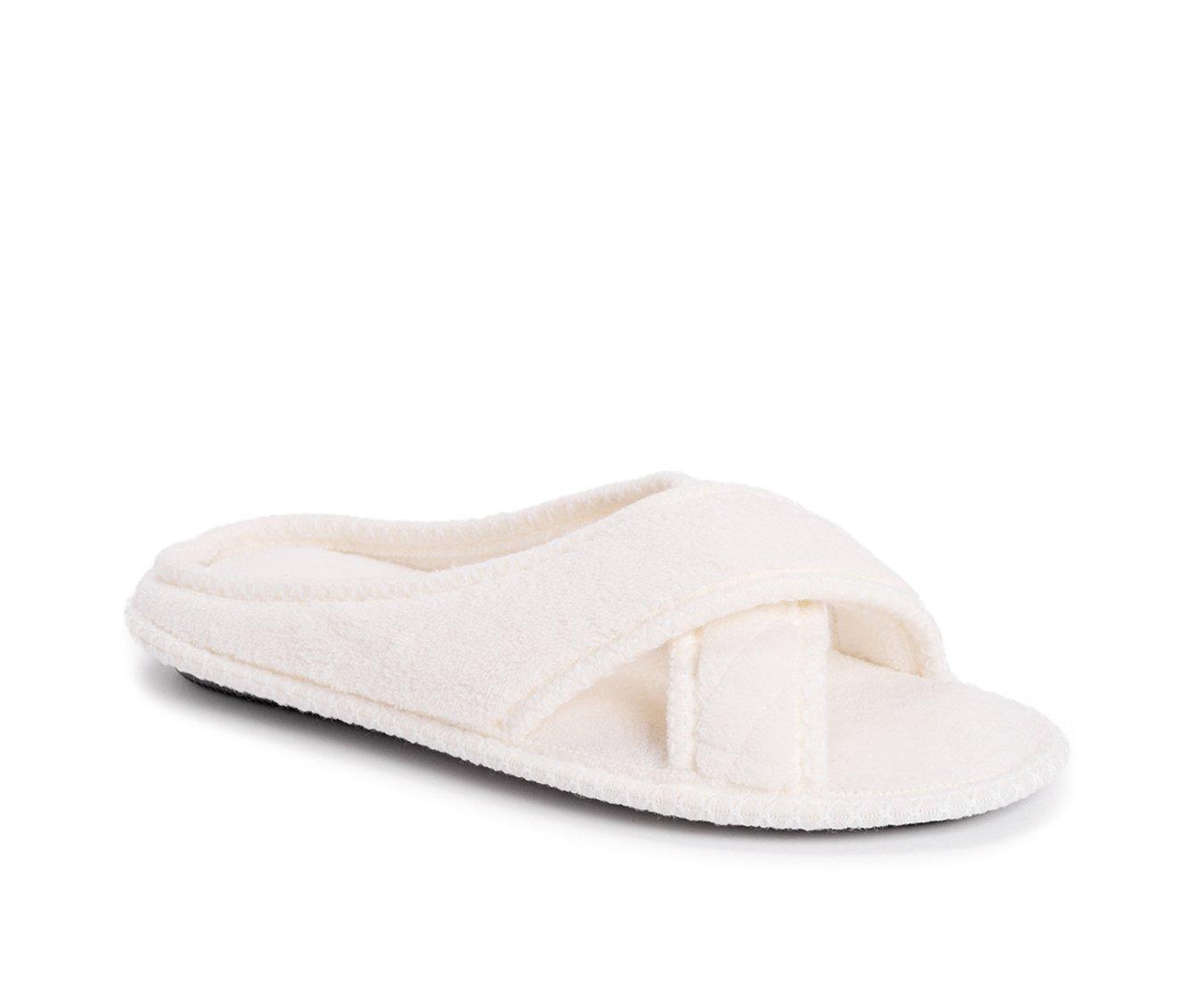 MUK LUKS Ada Micro Chenille Criss Cross Slippers