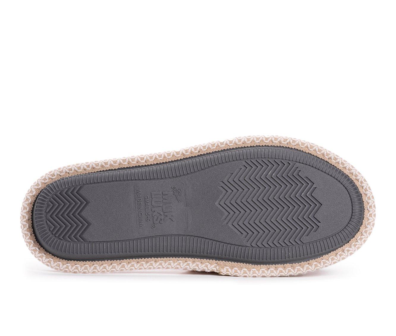 MUK LUKS Sally Micro Chenille Open Toe Scuff Slippers