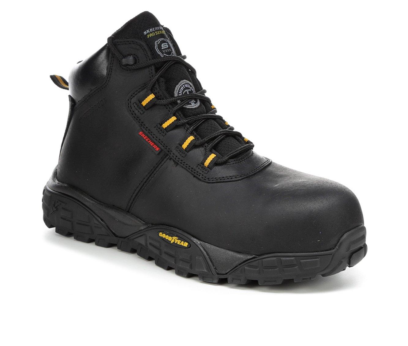 Men's Skechers Work 200083 Trental Goodyear Alloy Toe Work Boots Shoe Carnival