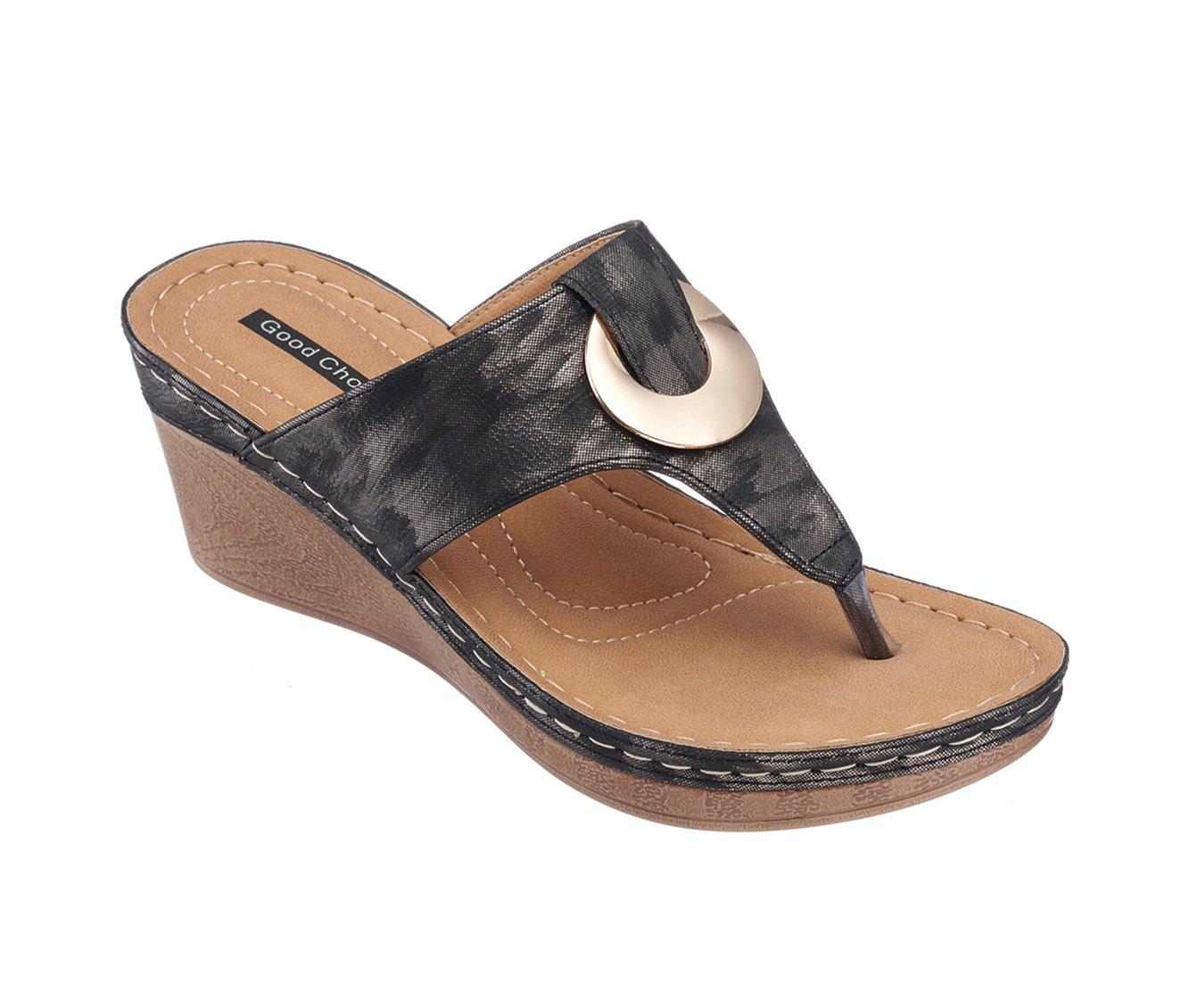 Women's GC Shoes Genelle Wedge Sandals | Shoe Carnival